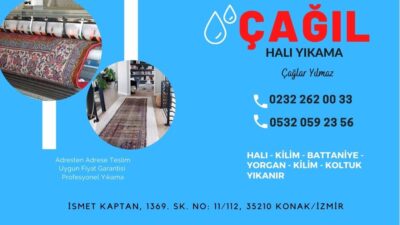 Konak Halı Yıkama 0232 262 00 33 – %100 Müşteri Memnuniyeti